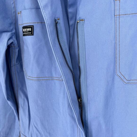 Wildfang The Essential Coverall Blue Small Long Sleeve - Picture 6 of 9